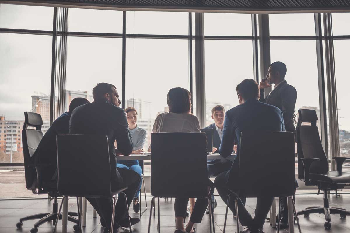 Business People Meeting Communication Discussion Working Office Concept